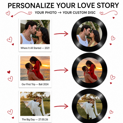 Vinyl Love Player™ — Custom Music & Photo Gift